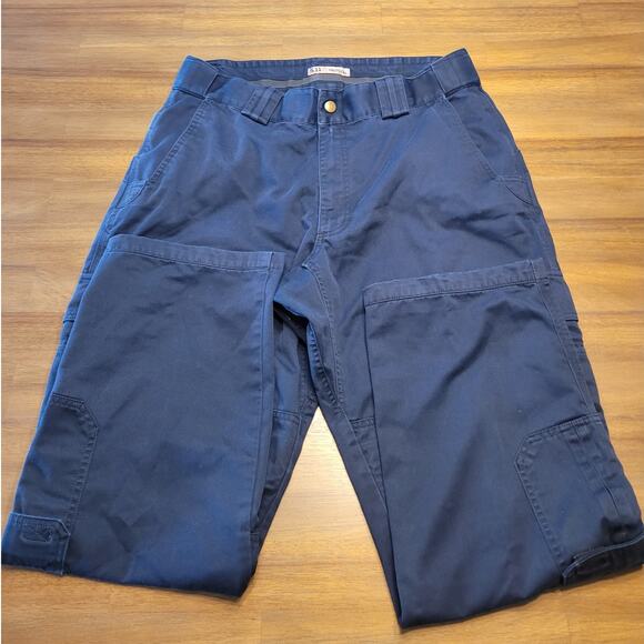 5.11 Tactical EMS Pants Men’s 34x30 Blue Cargo Utility Twill Canvas 74310 - Picture 3 of 16